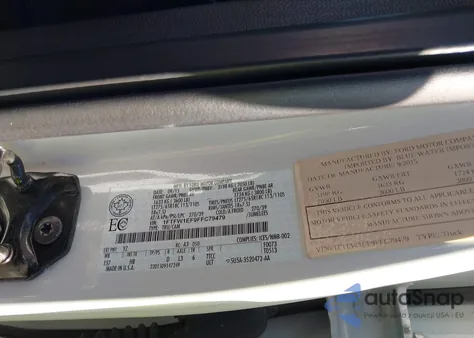 2015 Ford F150 Supercrew z USA, uszkodzony, nr VIN 1FTFW1EF9FFC79479